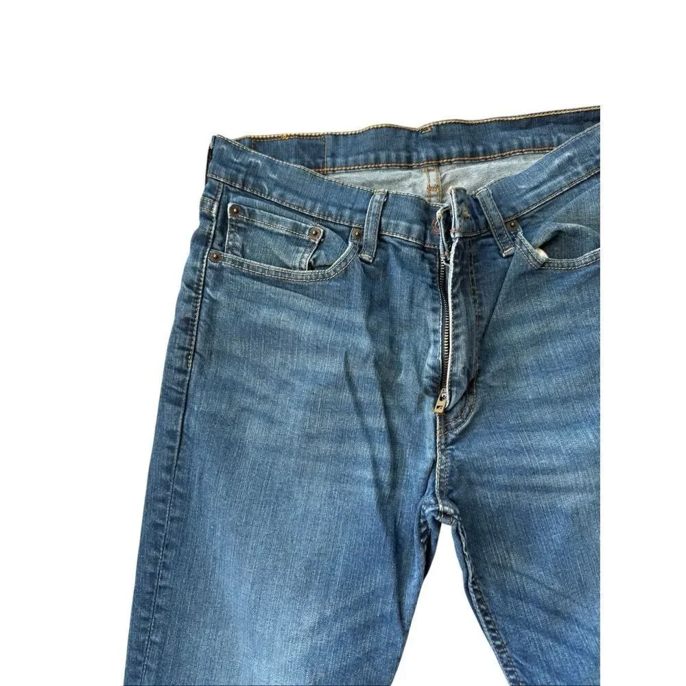 Levi's 514 Mens Medium Wash Blue Slim Straight Leg Denim Jeans Size 33x32